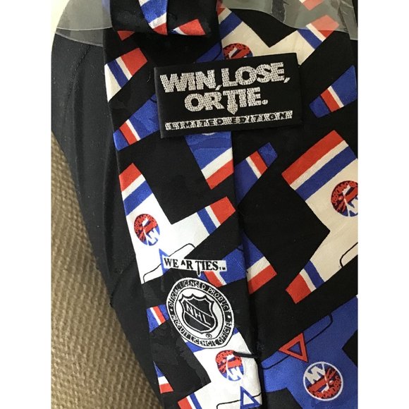 Men's New York Islanders Silk Tie New - Picture 4 of 4